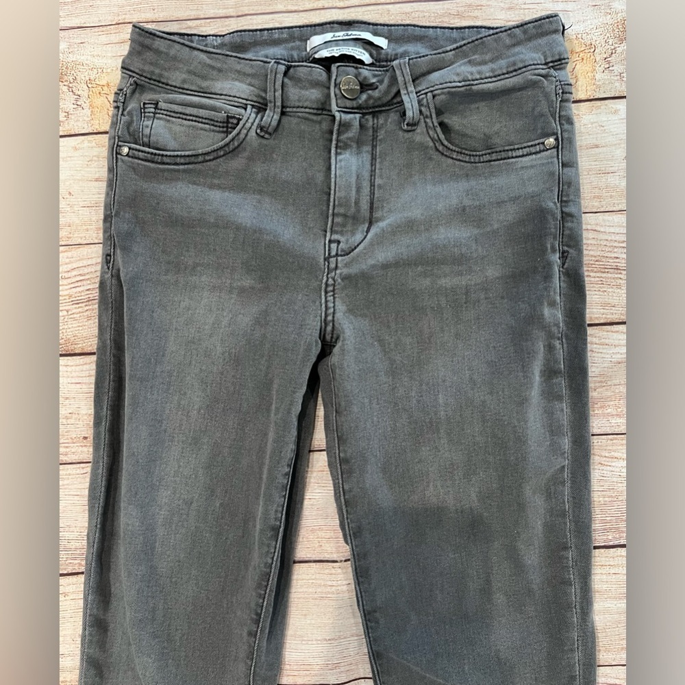 Sam Edelman The Kitten Mid Rise Skinny Ankle Jeans Gray Denim Womens Size 27 - Picture 3 of 9